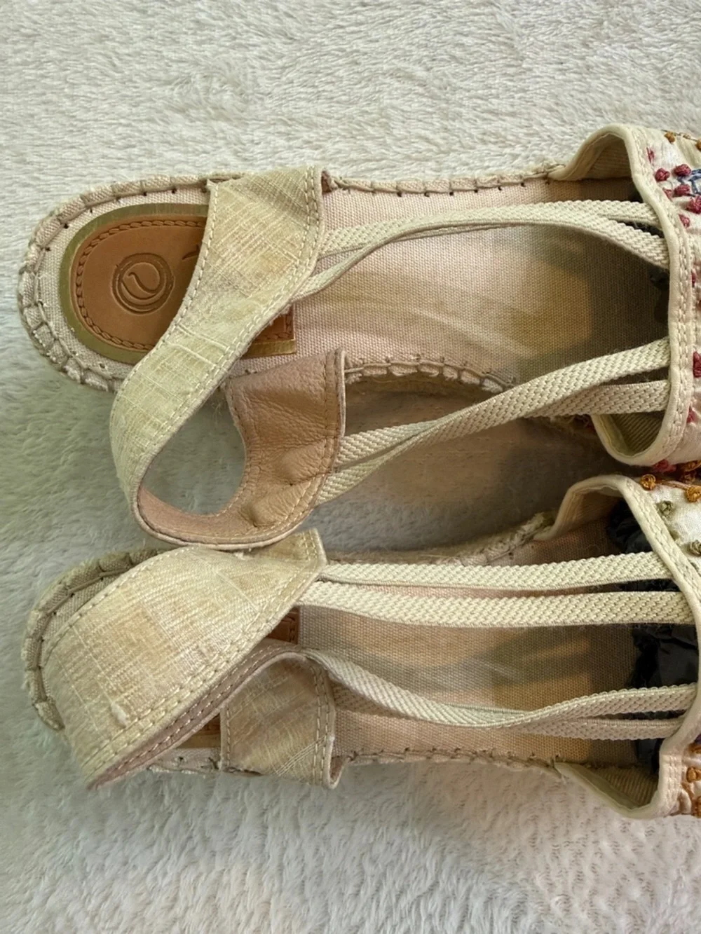 Vidoretta Embroidered Espadrille Wedges Boho Spanish Platform Sandals